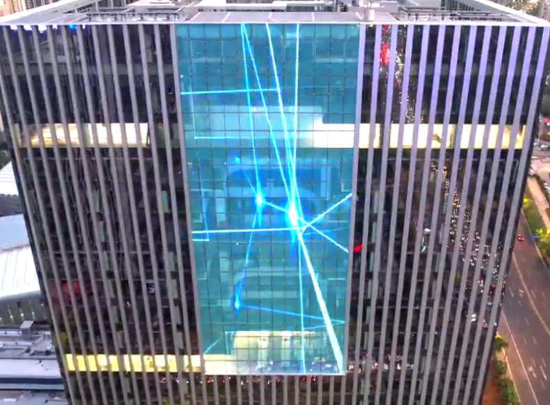 Shandong Heavy Duty Truck Group Headquarters Building 3D Display Glass Project